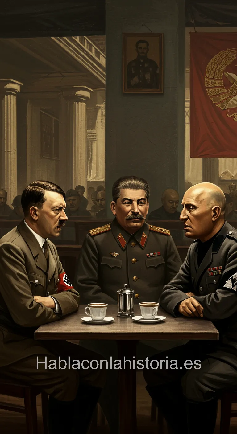 Hitler, Stalin y Mussolini