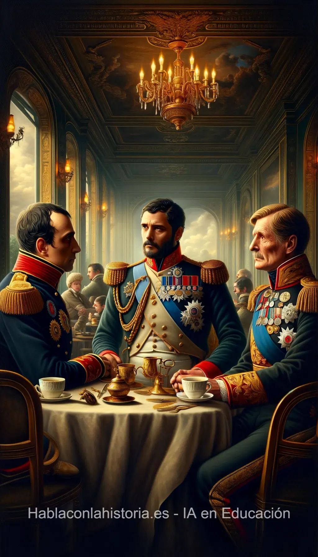 Napoleón, Fernando VII y el Duque de Wellington Hablaconlahistoria.es