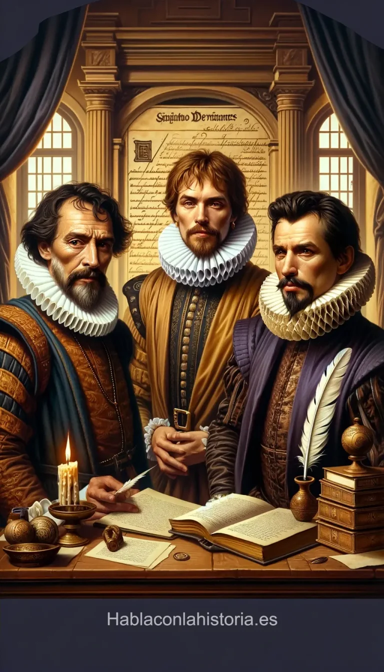 Debate de IA sobre literatura del Siglo de Oro con Cervantes, Quevedo y Lope de Vega