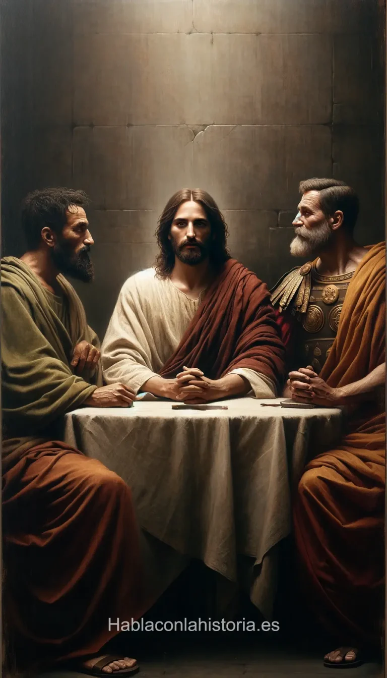 Jesucristo, Judas y Poncio Pilatos