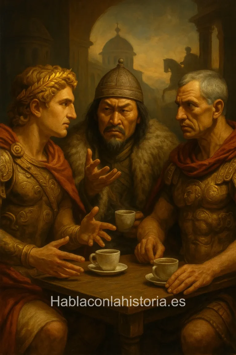 Alejandro Magno, Genghis Khan y Julio César