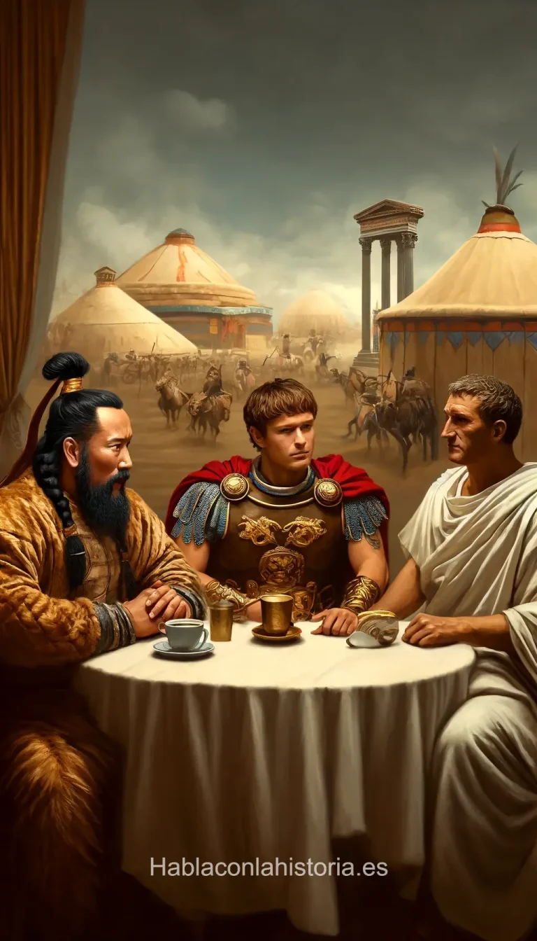 Alejandro Magno, Genghis Khan y Julio César