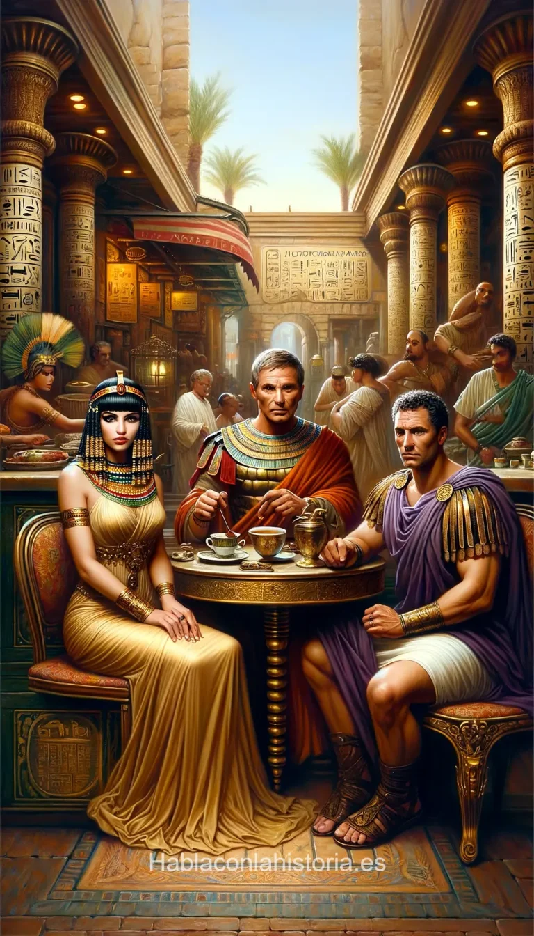 Cleopatra-Marco Antonio-Julio César