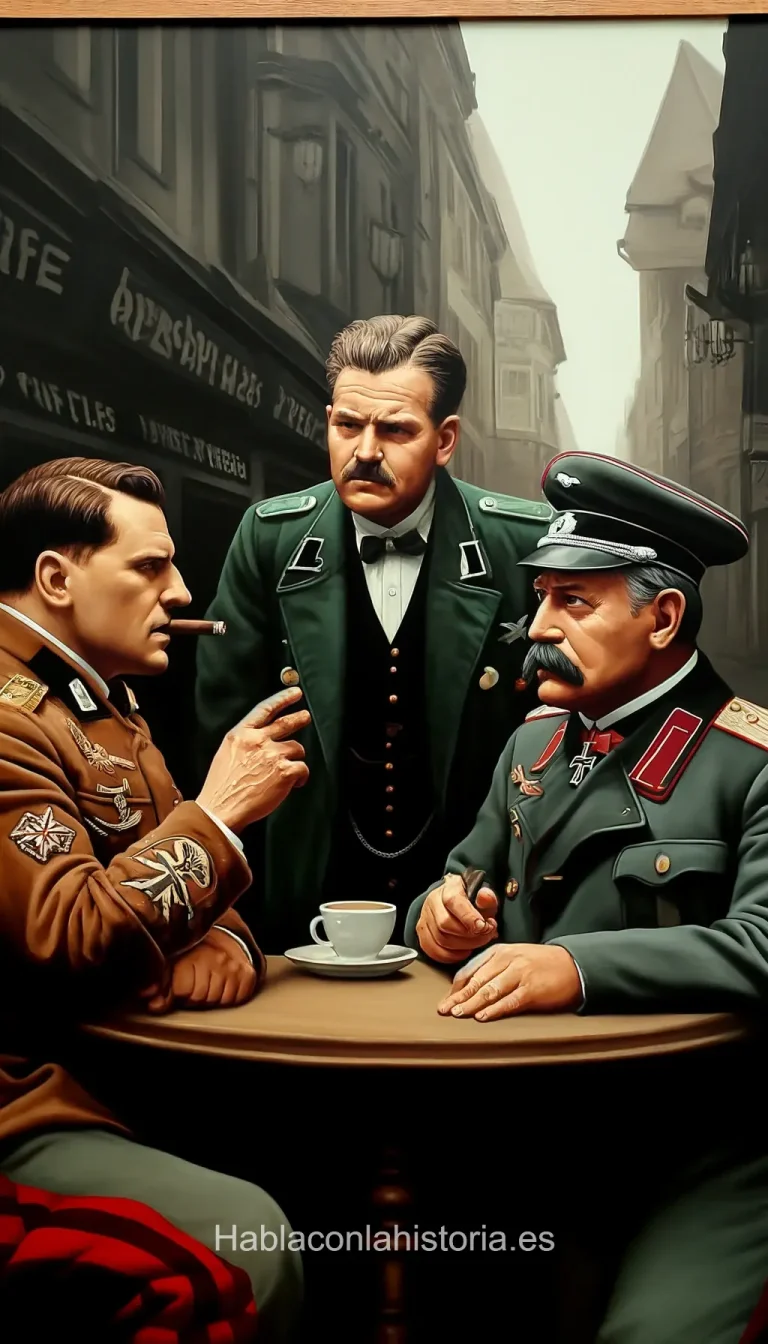 Hitler, Stalin y Winston Churchill