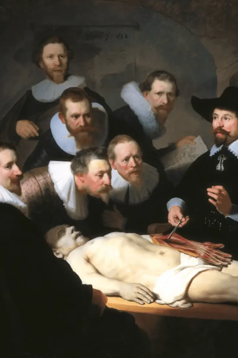Lección de anatomia - Rembrandt con IA