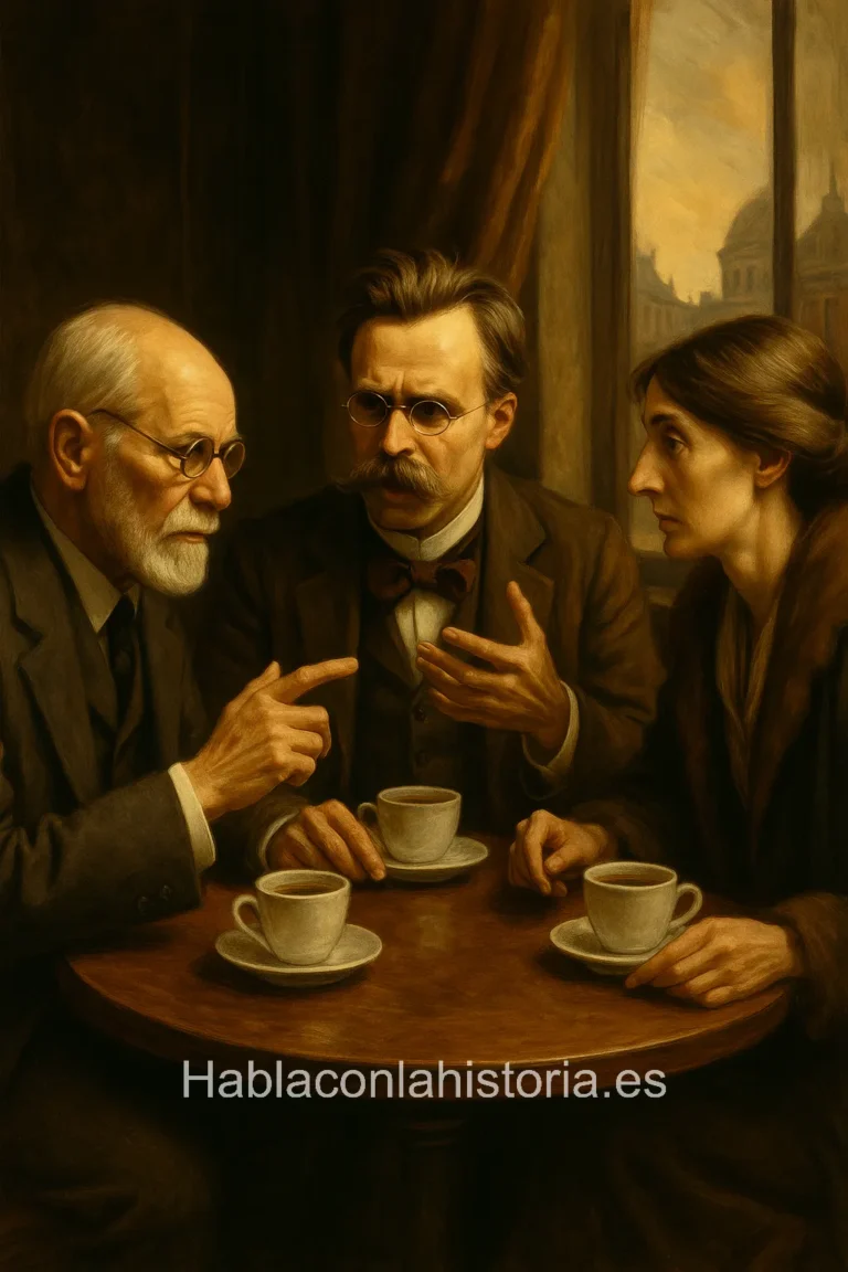 Sigmund Freud, Friedrich Nietzsche y Virginia Woolf
