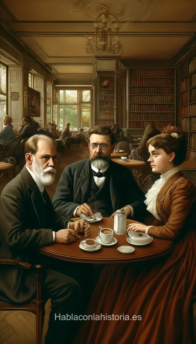 Sigmund Freud, Friedrich Nietzsche, y Virginia Woolf