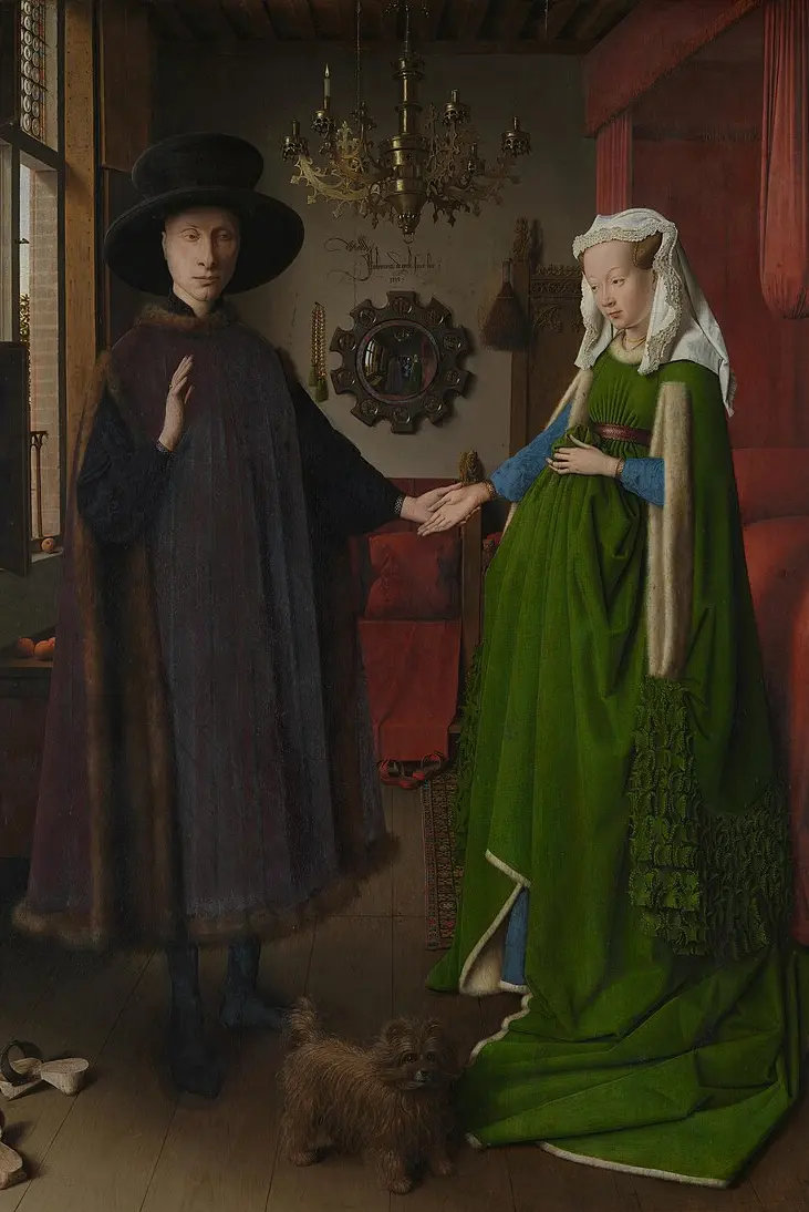Van Eyck - El matrimonio Arnolfino con IA