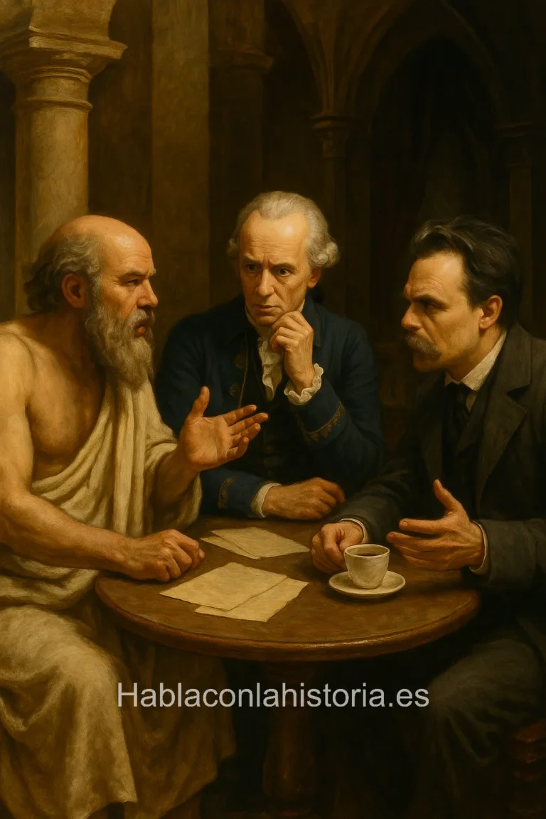 Debate-Socrates-Kant-Niestzsche-IA